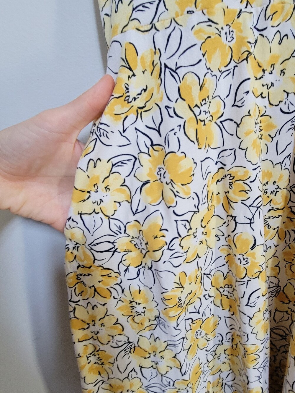 Pact Floral Butter Yellow Haltertop Midi Dress Women Size M Summer Flirty - Picture 8 of 8
